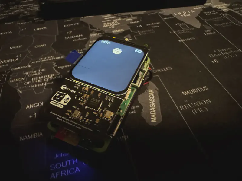 Eva turned on and idle