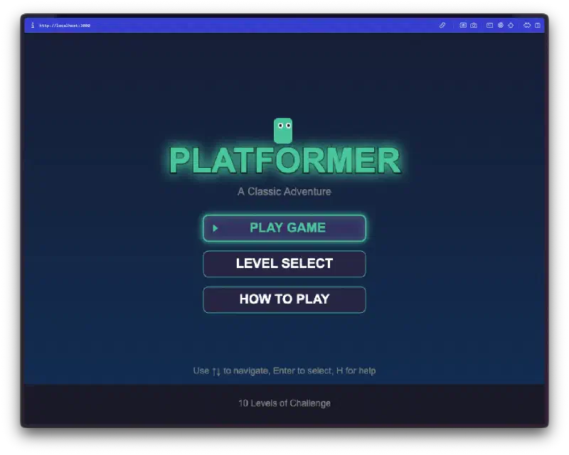 Main menu
