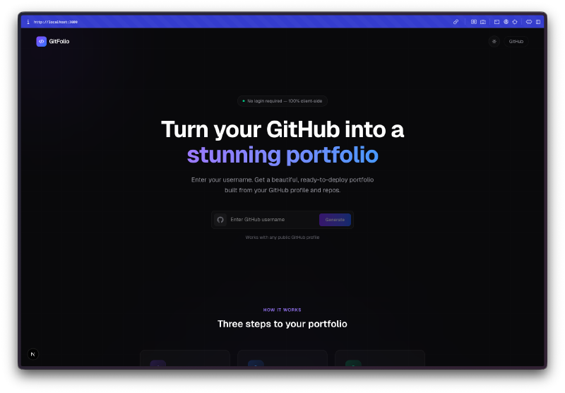 Landing page
