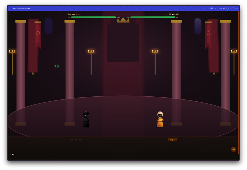 Throne room battle