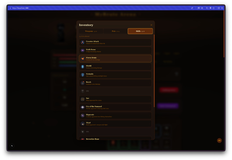 Skills list