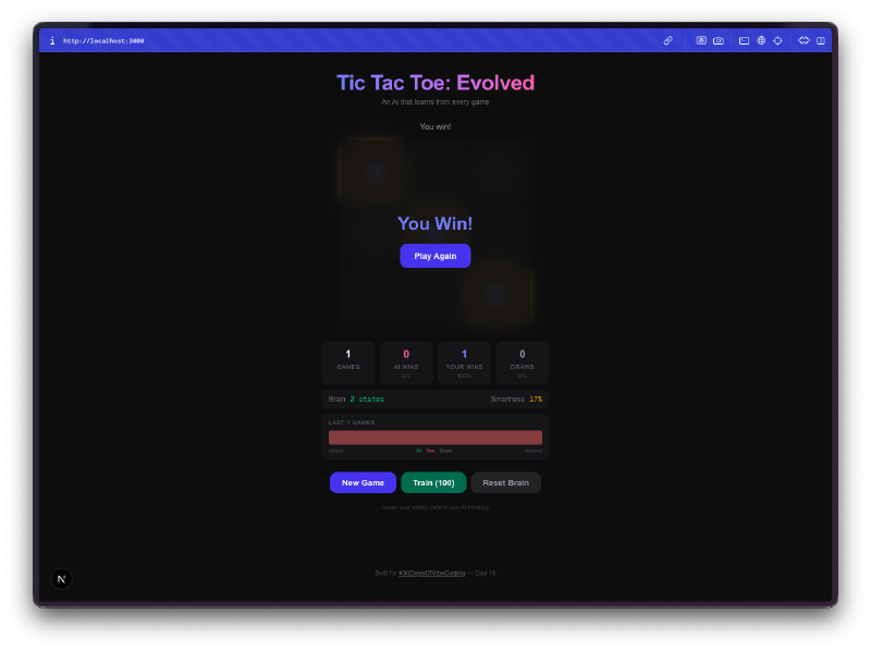 AI training mode