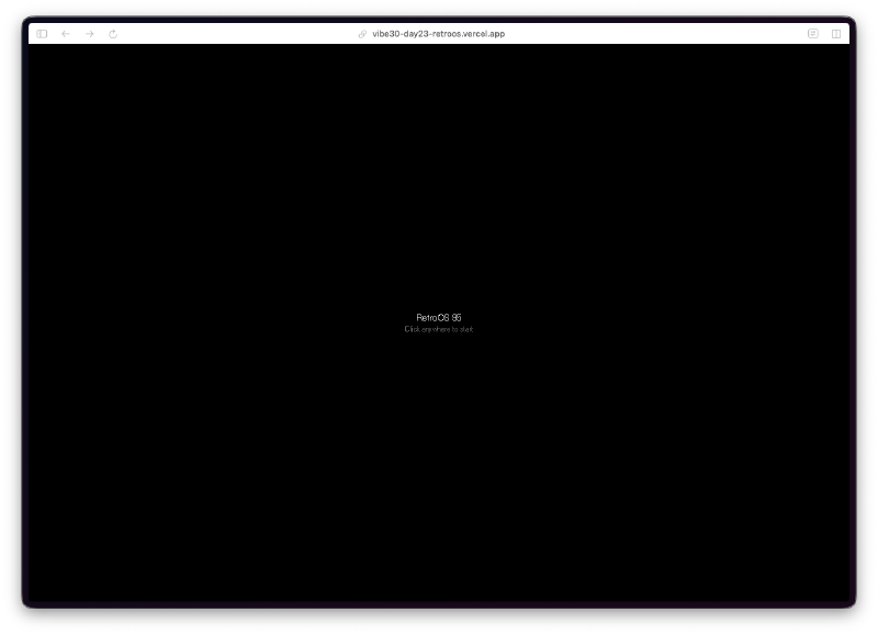 Boot screen