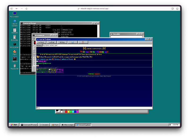 IE and other apps