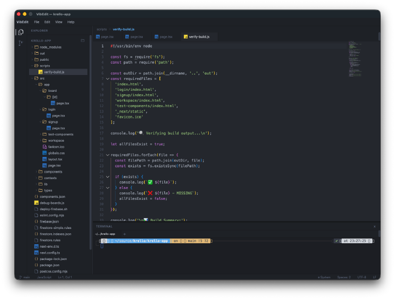 Code editing with syntax highlighting